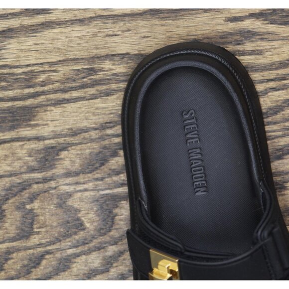 NEW Steve Madden Bigschmona Platform Slide Sandals BIGS05S1 Black Jelly 6M - Picture 12 of 13